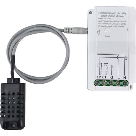Module de commutation intelligent Wi-Fi pour la température et l'humidité, avec minuterie, application de contrôle à distance et sonde, pour serre TUYA 90-250 V. (1/5)