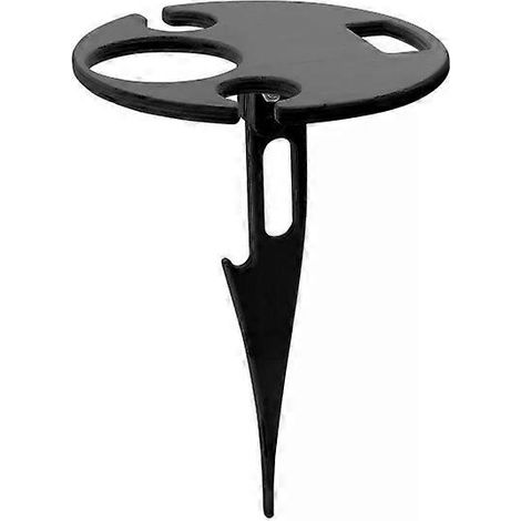 Table à vin pliante portable - Table de plage extérieure, noire - (1/2)