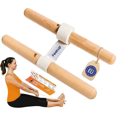 Bande de résistance portable en bois pour le yoga, les étirements et la musculation. (1/5)