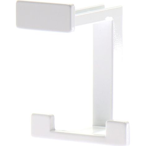 Huthaken Doradus Breite 70 mm, H 92 mm, Zinkdruckguss weiß glänzend
