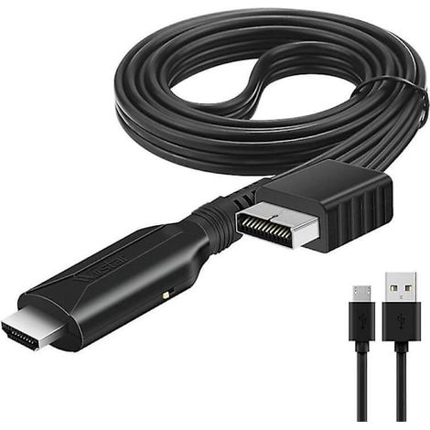 Câble adaptateur compatible PlayStation 2 PS2 vers HDMI, audio/vidéo HD RCA AV X1 (1/5)