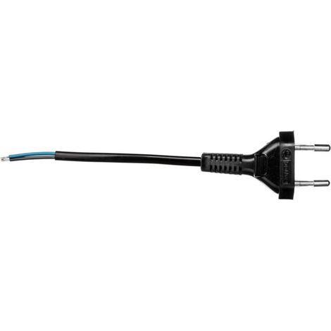 Anschlusskabel ohne Schalter 190 cm schwarz SP-190/2X0.5/-CZN YNS10000436