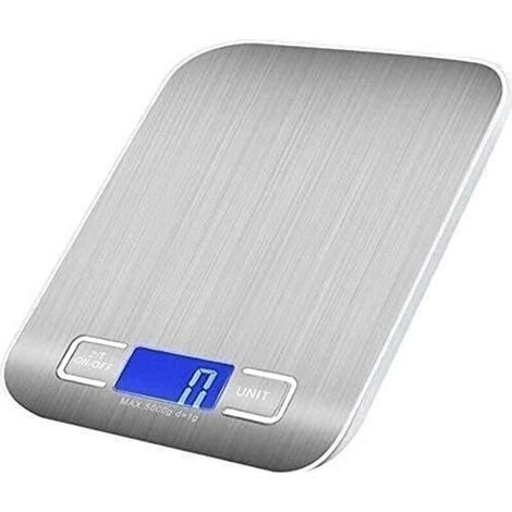 Balance numérique de Cuisine en Acier Inoxydable, électronique avec Affichage for la Cuisson des Aliments, ingrédients, Pesage du Lait(5kg/1g) (1/5)