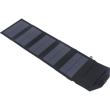 Panneau solaire pliable portable 15 W 5 V à double sortie USB pour la recharge en extérieur (1/5)