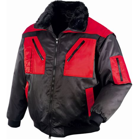 teXXor Piloten-Jacke OSLO schwarz/rot S 4180