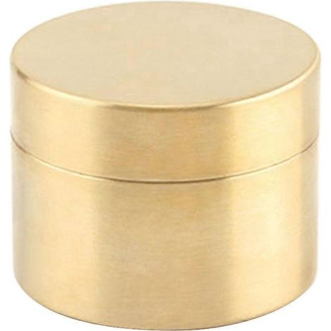 Boîte à thé étanche en laiton EDC, récipient pour capsules, boîte à médicaments - Petit modèle - (1/5)