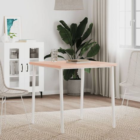 Dessus de table-Plateau de Table de Remplacement 70x70x2,5 cm carré bois massif de hêtre 306897 (1/5)
