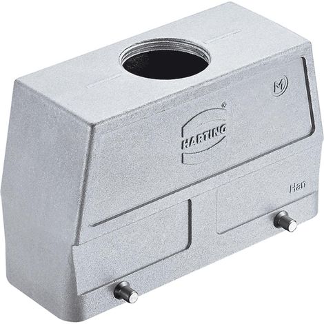 HARTING Han 24B EMV/High Temp Capot haut, 1xM32 sortie de câble droite, pour 2 étrier (sur la partie inférieure) Presse-étoupe M32 Plage de serrage 11,0 mm - 21,0 mm - 1 Stück (1/3)