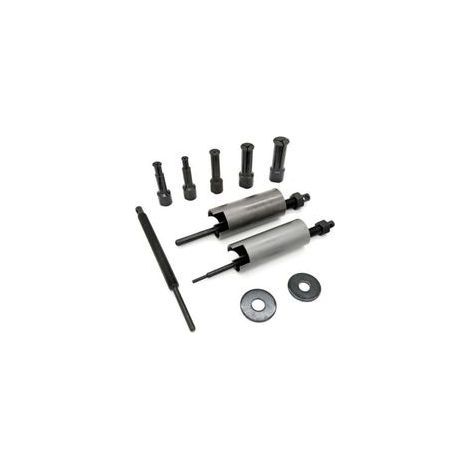 Kit d'extracteur de roulement intérieur de moto universel 9-23mm, 8pièces ensemble d'extracteur de roulement outil d'embrayage Kit de retrait de marteau à glissière interne pour toute (1/4)
