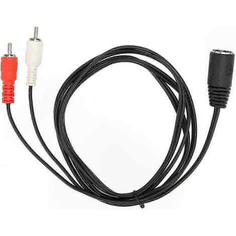 Câble DIN 7 broches femelle vers double RCA mâle, 1,5 m, plug and play, adaptateur pour équipement audio. (1/5)