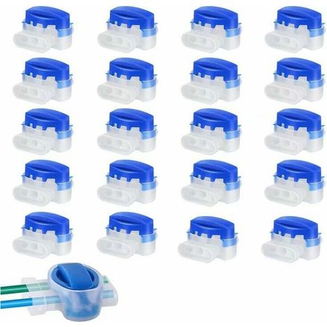 20 PCS Connecteurs Cable Robot Tondeuse Remplis de Gel Résine Original,Connecteurs Étanche 314 Pour Connecteurs Robot Tondeuse Automower- Étanches, Sûrs, Dénudage Inutile (1/5)