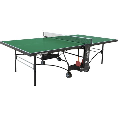 Tavolo da Pin Pong con Piano Verde e Ruote per Interno Garlando Master Indoor (1/5)