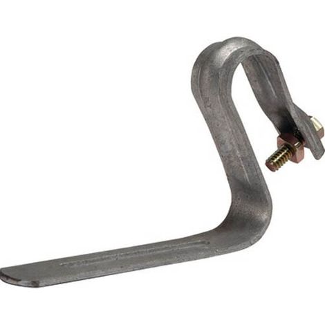 Interplast – Etrier galvanisé pour tuile – Pince métallique pour fixation gouttière – Norme NF-EN 1462 – Usage sur tuiles (1/2)