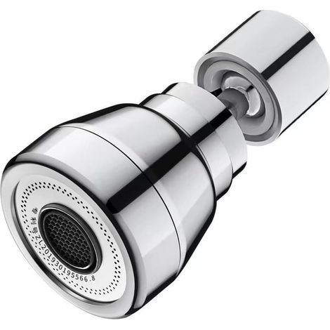 3-Aerator 360° Swivel Faucet, 3 Spray Modes, Brass, Kitchen Bathroom (1/5)