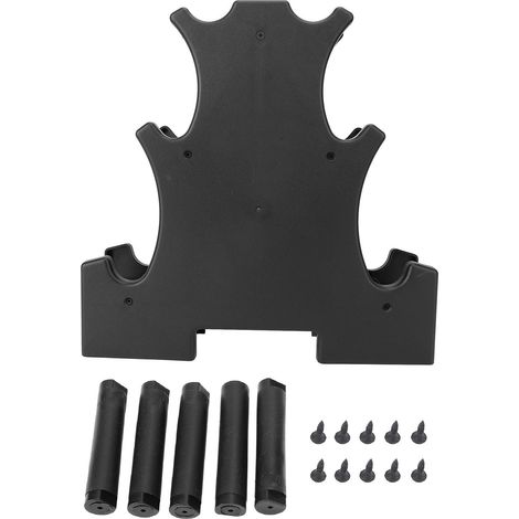 Scaffale Manubri 3 Livelli – Supporto Pesi in PVC Robusto, Design Salvaspazio Verticale – Ideale per Home Gym e Allenamento Fitness Domestico (1/4)