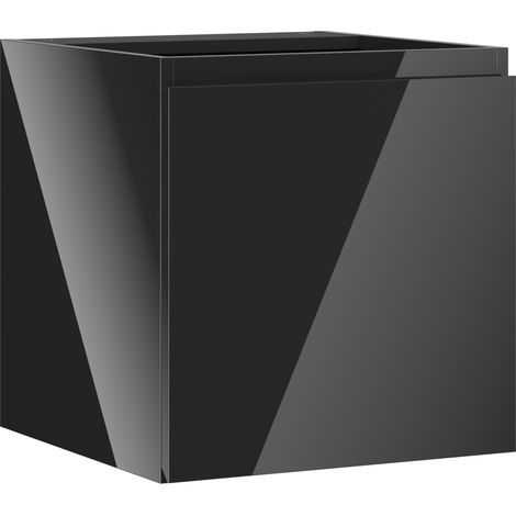 Mexen Orio mobile da bagno sottolavabo 45 cm, 1 porta, nero lucido - 91A11-04547-1-BF70 (1/5)