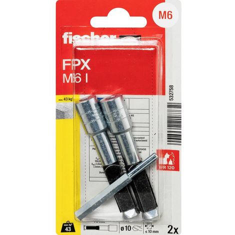 Fischer 532758 FPX M6 I K NV Ancoraggio per calcestruzzo cellulare 1 KIT