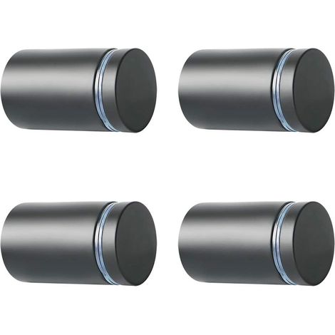 4 Pièces Entretoise de Verre, Supports de Panneaux, 25mm, Support Vis Publicité en Acier Inoxydable, Entretoise Murale Fixations Montage pour Verre et Plaques (1/5)