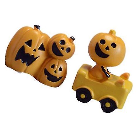 2 Stück Halloween-Kürbis-Ornamente für Halloween-Dekorationen