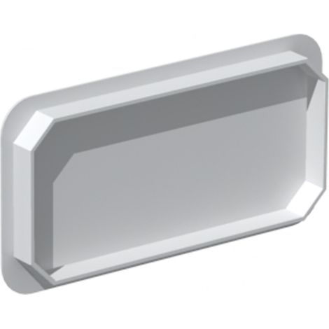 Bouchon PVC rigide section rectangulaire 55x110 - S&P - 834137 Bouchon PVC
