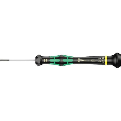 2035 Tournevis électricien pour vis à fente, 0.23 x 1.5 x 40 mm, Noir/vert (1/2)