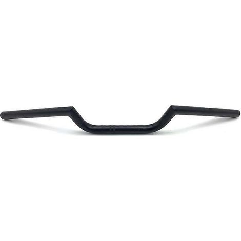 Guidon modifié rétro CG125, guidon modifié 125, guidon à robinet modifié, guidon en tube d'acier de calibre 22 mm (klaxon noir installé) (1/5)