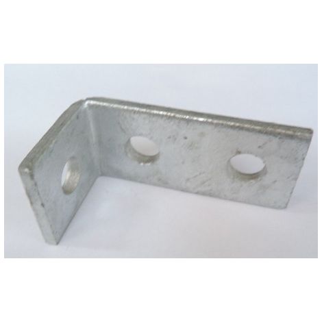 Équerre avec 3 perforations EQ3T pour liaison entre pièces de la gamme 41 en fixation plafond finition GC NIEDAX 595253