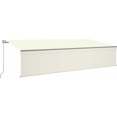 Maison Exclusive - Tenda da Sole Retrattile Manuale con Parasole 6x3 m Crema