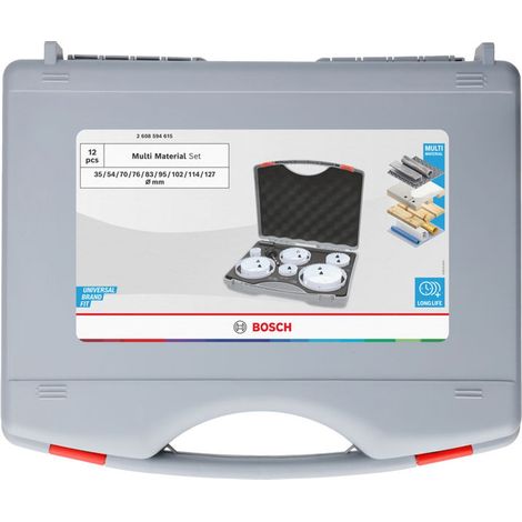 Bosch Lochsägen-Set mit Gewinde Multi Material, 35/54/70/76/83/95/102/114/127 x 40 mm