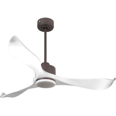 Modulo de KlassFan - Ventilateur de plafond DC Led Chocolat pales blanches thermostat 26 à 40 m² KlDC6SlimP2WiL1Chocslim (1/5)