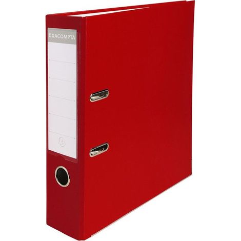 Classeur à levier - MAJUSCULE - M-BUSINESS - Rouge - Dos extra large 8 cm - A4 (1/5)