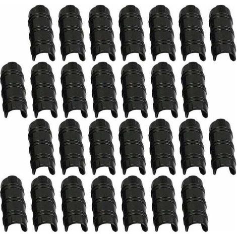 Accessoire pour serre,30pcs 32mm Serre Clips,Pinces à Tuyau pour la Fixation des Housses au Jardin Serres,des Films,des Plantes (1/4)