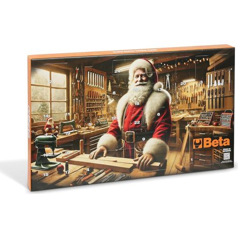 Beta 9920 CA/24-4 Calendario dell'Avvento 2024 con Set di Attrezzi Beta da 24 Pezzi, Idea Regalo Natale 2024 (1/4)