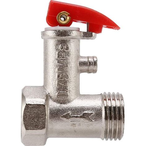 1/2 PT manchon eau électrique chaudière soupape de sécurité 0.75MPa température et pression soupape de surpression pour système de chauffe-eau (1/5)