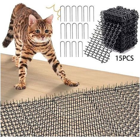 – Tapis répulsif pour chats et chiens – Lot de 15 20x15cm – Imperméable et réutilisable – Protection intérieure et extérieure (1/5)