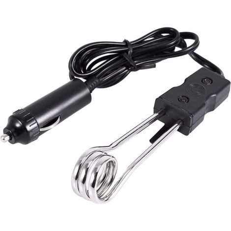 Scaldabagno a immersione per auto, scaldabagno a immersione da 24 V, scaldabagno a immersione da 120 W-140 W per viaggi, campeggio, acqua calda, caffè o tè