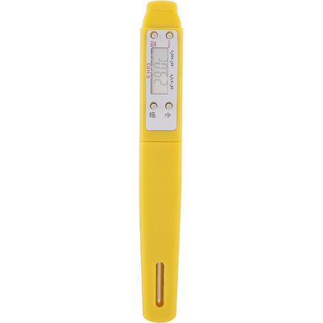 Thermomètre numérique instantané pour aliments, cuisine, barbecue et viande - Sonde précise (Jaune)