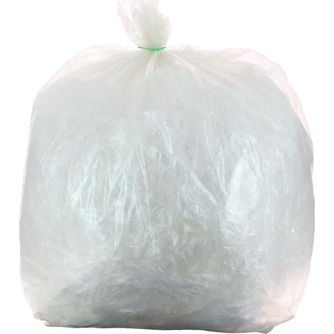 Sac poubelle 50 litres HD transparent carton de 20 rl de 25 sacs