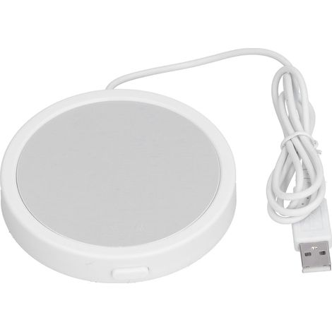 Porte-gobelet chauffant à température constante USB pour lait, chauffe-tasse blanc pour maison bureau cuisine (1/5)
