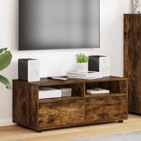 TV-Schränk Geräucherte Eiche 100 x 48 x 43 cm Holzwerkstoff (1/5)