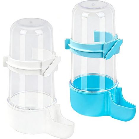 Bebederos para pájaros - Aptos para loros y hámsteres - Juego de 2 - Comederos automáticos - Tipo A (1/5)