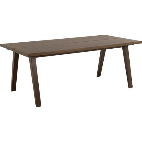Table à manger rectangulaire en chêne fumé L200 8 personnes - ALISIA (1/5)