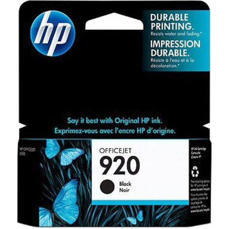 HP 920 Black Officejet Ink Cartridge cartuccia d'inchiostro 1 pz Originale Nero (1/2)