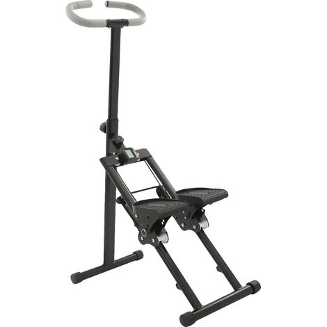 Stepper, einstellbarer Widerstand, rutschfeste Pedale, schwarz (1/2)