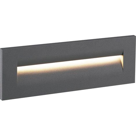 Empotrable pared AMBERES IP65 LED SMD 9W 760lm(190lm) CRI80 3000K 42º Antracita