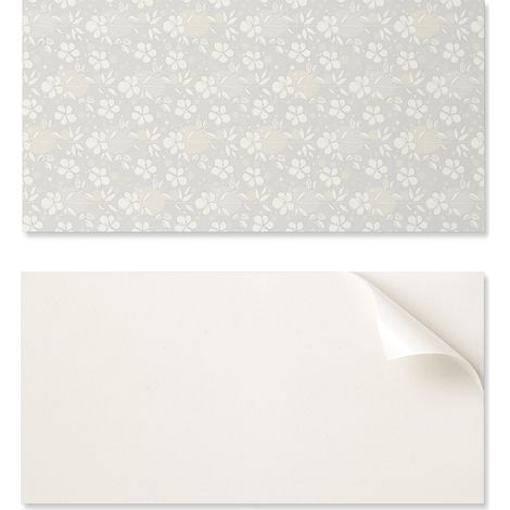 Juego de azulejos de vinilo para pared con estampado floral sobre fondo de 10x40x20 cm.