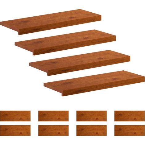 Gradini per Scale 12 pz 80 x 30 x 2 cm Marrone vidaXL (1/5)