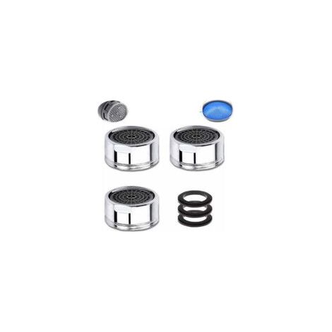 Aireador de grifo M20, 3 piezas, aireador de grifo ahorrador de agua con filtro de acero inoxidable, aireador de filtro de agua para grifo (rosca macho de 20 mm) - Crezuo (1/4)