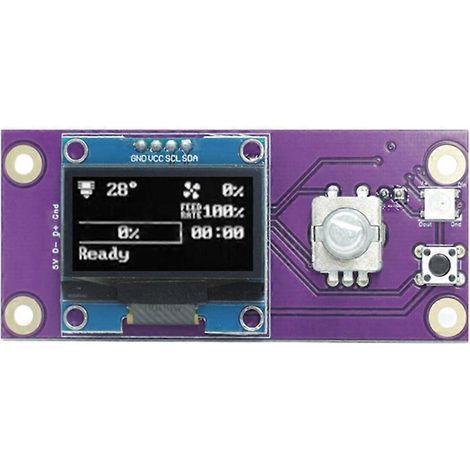Accessoires pour imprimante 3D Voron V0 V0.1 V0.2 : écran OLED pour Raspberry Pi/Gemini avec éclairage RGB intelligent. (1/5)