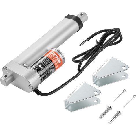 Actionneur Linéaire 12 V, Actionneur de Mouvement Linéaire 100 mm 150 kg/1500 N 5 mm/s avec Support de Montage et Protection IP54 pour Meubles, Systèmes d'Automatisation, Équipements Mécaniques (1/5)
